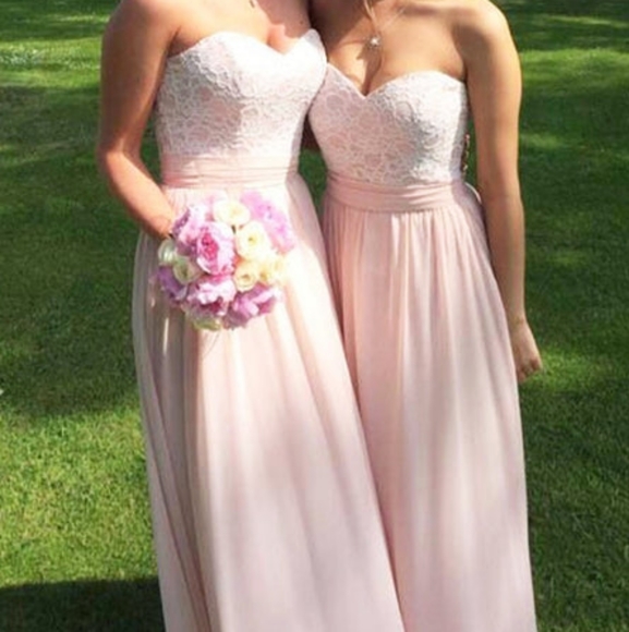 Mori Lee Blush Bridesmaid Dress - Picture 2 of 5